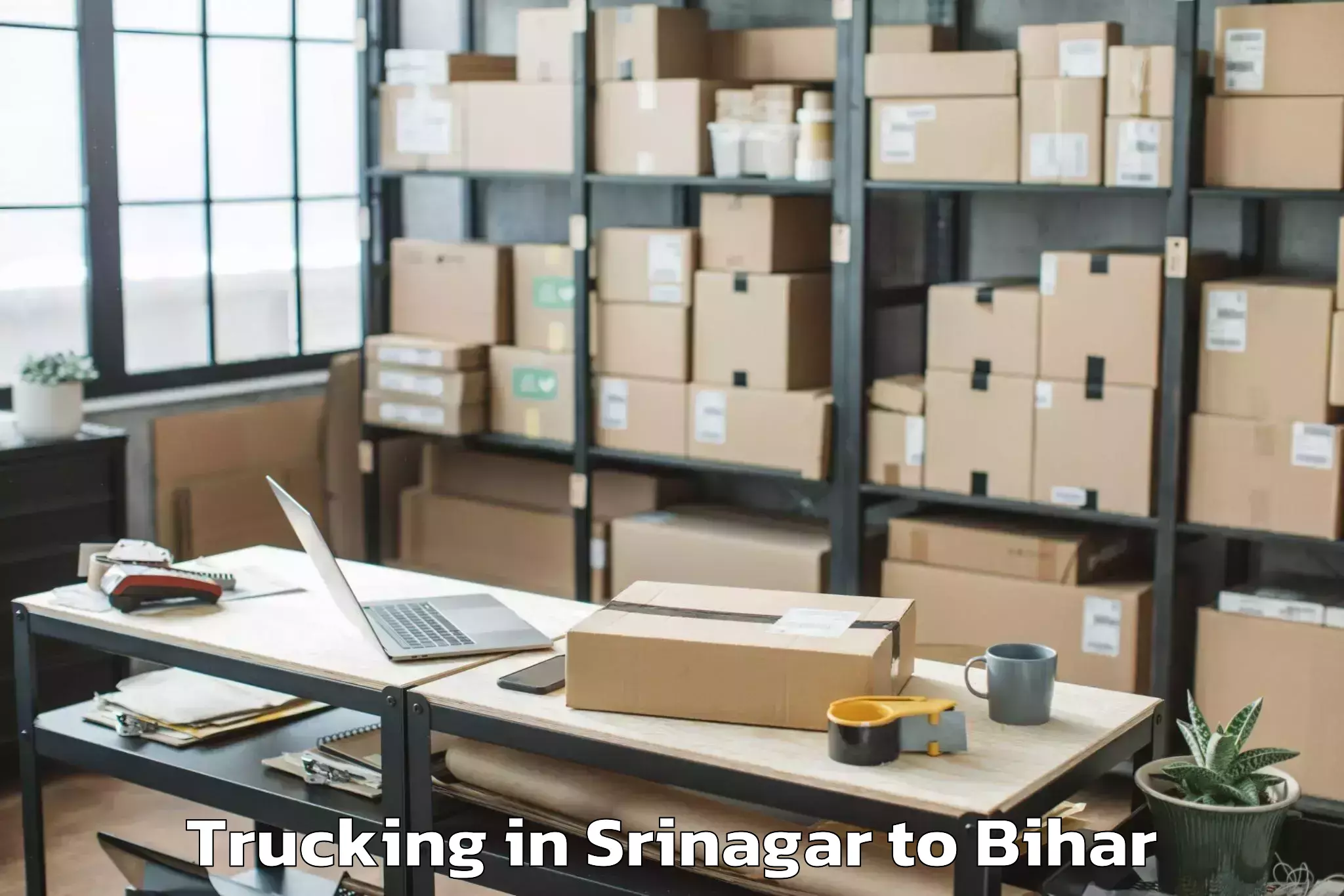 Book Srinagar to Jogbani Trucking Online